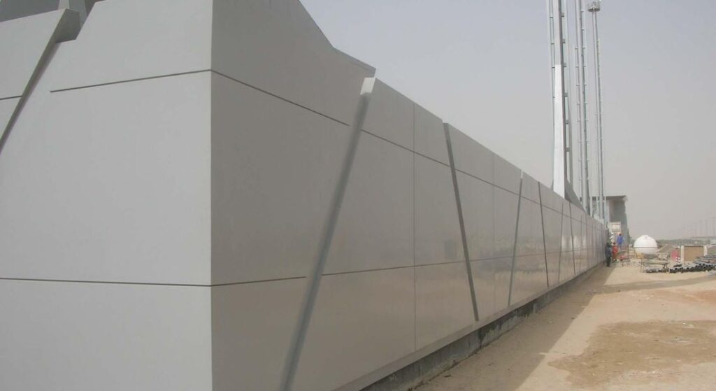 Boundary wall cladding UAE general civil aviation authority